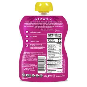 Mamma Chia Strawberry Banana Organic Snack - 16 Pack!