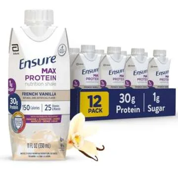 Ensure Max Protein Shake | French Vanilla | Meal Supplement Shake | Ready to Drink | 30g Protein for...