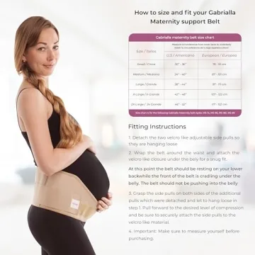 GABRIALLA Elastic Pregnancy Belly Band for Comfort & Support