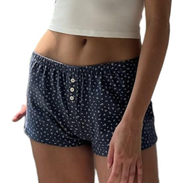 Adoeren Women Lounge Shorts Floral Print PJ Bottoms