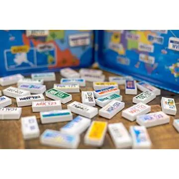 Bendon TS Shure License Plate Games Magnetic Activity Tin with Foam Magnet Sheet 50519