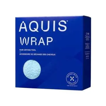 AQUIS Hair Wrap Hair-Drying Tool, Water-Wicking, Ultra-Absorbent Recycled Microfiber
