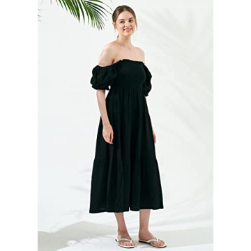 Chic Women’s Classic Cotton Maternity Dress for Stylish Moms