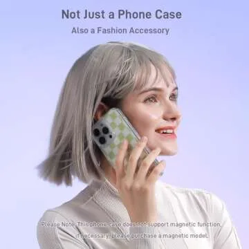 Mongranda Compatible with iPhone 16 Pro Case Checkered for Women,Military-Grade Protection,Scratch-Resistant,Yellowing Resistant TPU,Cute iPhone Case Checkered 6.3 inches-Sage Green Checkered