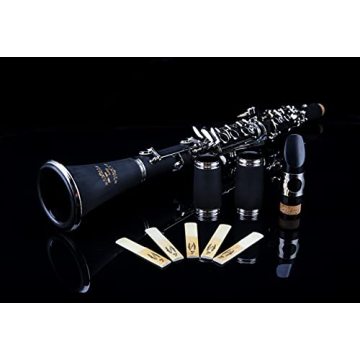 Professional Ebonite Bb Clarinet with 10 Reeds & Accessories