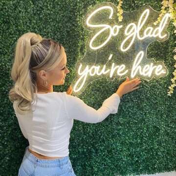 Custom Neon Signs, Personalized Neon Signs for Wall Decor, LED Neon Light Signs Customizable, Neon Name Sign for Wedding Birthday Gift Bedroom Shop Bar Salon Decor