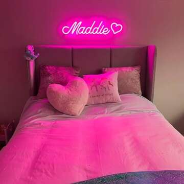 Custom Neon Signs, Personalized Neon Signs for Wall Decor, LED Neon Light Signs Customizable, Neon Name Sign for Wedding Birthday Gift Bedroom Shop Bar Salon Decor