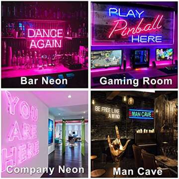 Custom Neon Signs, Personalized Neon Signs for Wall Decor, LED Neon Light Signs Customizable, Neon Name Sign for Wedding Birthday Gift Bedroom Shop Bar Salon Decor
