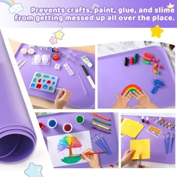 Silicone Art Mats for Kids - Easy Clean Crafting Fun