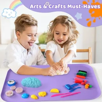 Silicone Art Mats for Kids - Easy Clean Crafting Fun