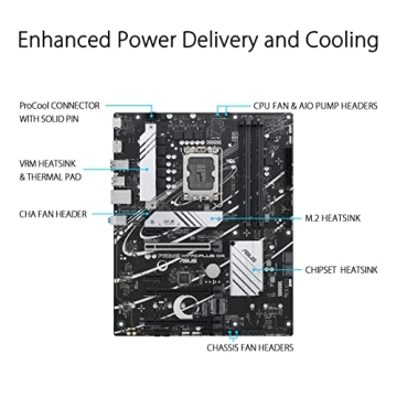 ASUS H770 ATX Motherboard with PCIe 5.0 for Gamers