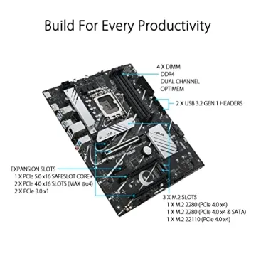 ASUS H770 ATX Motherboard with PCIe 5.0 for Gamers