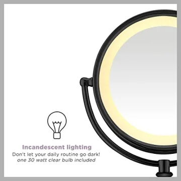 Conair Lighted Double-sided Makeup Mirror with Magnification