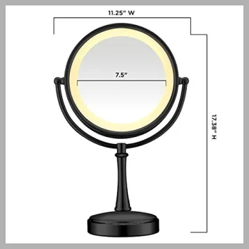 Conair Lighted Double-sided Makeup Mirror with Magnification