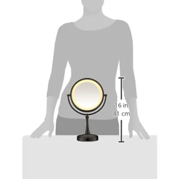 Conair Lighted Double-sided Makeup Mirror with Magnification