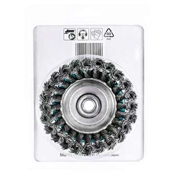 Makita 4 Inch Heavy-Duty Knotted Wire Cup Brush for Grinders