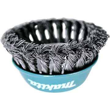 Makita 4 Inch Heavy-Duty Knotted Wire Cup Brush for Grinders
