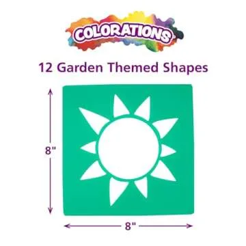 Colorations Garden Stencils for Creative Kids Art Projects