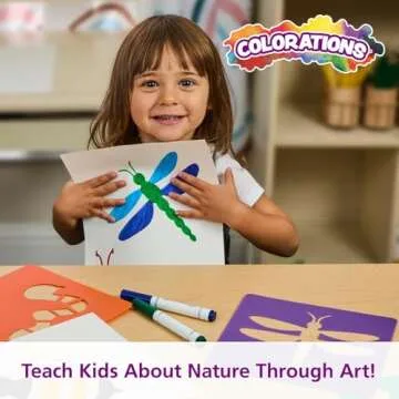 Colorations Garden Stencils for Creative Kids Art Projects