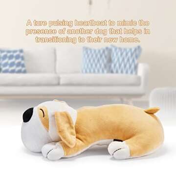 Moropaky Dog Heartbeat Toy for Puppy Anxiety Relief & Comfort