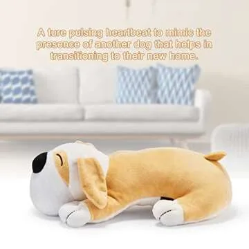Moropaky Dog Heartbeat Toy for Puppy Anxiety Relief & Comfort