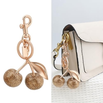 Zhoxod Cherry Keychain Stylish Handbag Charm