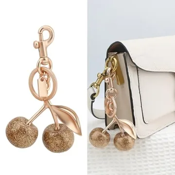 Zhoxod Cherry Keychain Stylish Handbag Charm