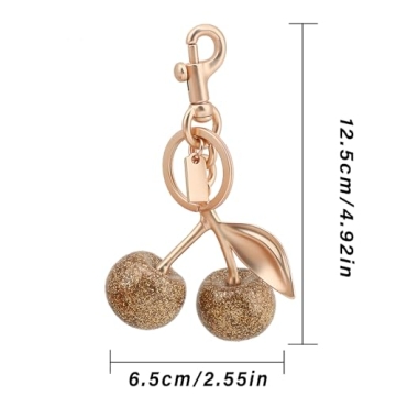 Zhoxod Cherry Keychain Stylish Handbag Charm