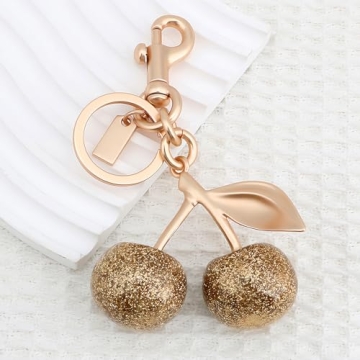 Zhoxod Cherry Keychain Stylish Handbag Charm