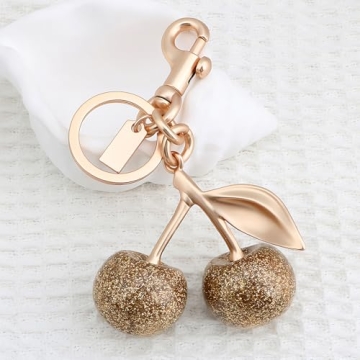 Zhoxod Cherry Keychain Stylish Handbag Charm