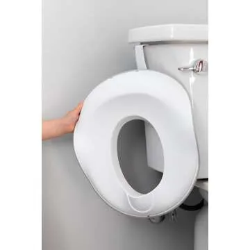 Ubbi Multi-Use Potty and Utility Hook, No Hardware Or Installation Needed, Durable and Sturdy to Hang Over Toilet Tank Or Door, Polypropylene, White