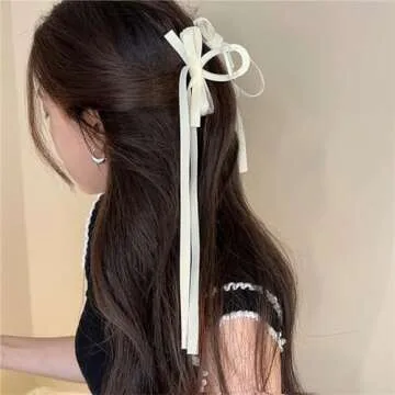 Papasgix Large Bow Hair Claw Clips for Women & Girls