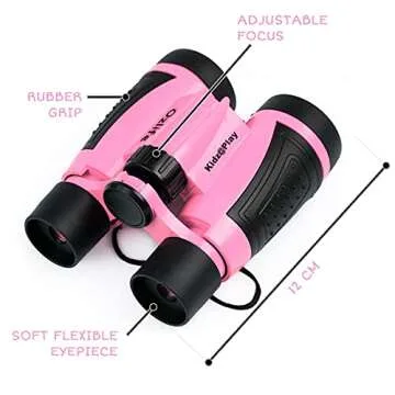 Adventure Kidz - Outdoor Exploration Kit, Children’s Toy Binoculars with Case, Flashlight, Compass, Whistle, Magnifying Glass, Backpack. Great Gift Set for Camping, Hiking, STEM, Pretend Play.