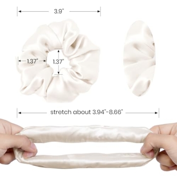 LilySilk Silk Hair Scrunchies for Frizz Prevention
