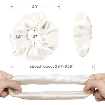 LilySilk Silk Hair Scrunchies for Frizz Prevention