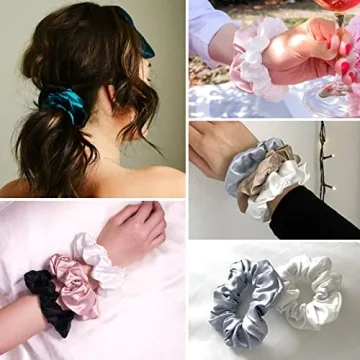LilySilk Silk Hair Scrunchies for Frizz Prevention