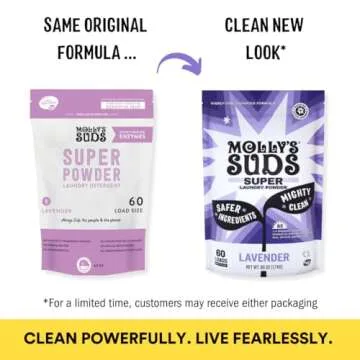 Molly's Suds Super Powder Detergent | Extra Strength Laundry Soap, Stain Fighting | Sensitive Skin |...