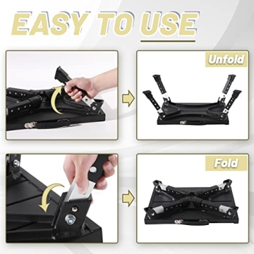 Adjustable 1000Lbs RV Step - Safe, Sturdy, Portable Solution