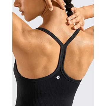 CRZ YOGA Seamless Workout Tank Top for Women - Racerback Style