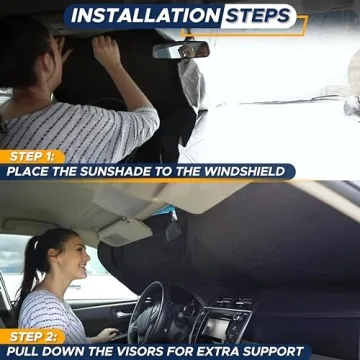 EcoNour Car Windshield Sun Shade Reflective and Durable