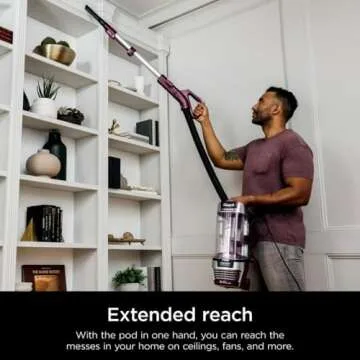 Shark AZ3000 Stratos Powered Lift-Away Upright Vacuum with DuoClean PowerFins HairPro, Self-Cleaning Brushroll Odor Neutralizer TechnologyQ (Renewed)