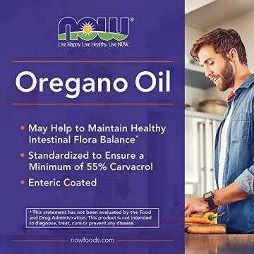 Now Supplements, Oregano Oil with Ginger and Fennel Oil, Enteric Coated, 90 Softgels (Pack of 3)