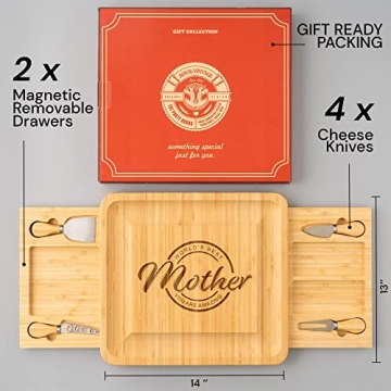 Royal Vintage Cheese Board Set for Mother's Day Gift Ideas