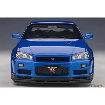AUTOart 1/18 Nissan Skyline GT-R R34 Bayside Blue Model