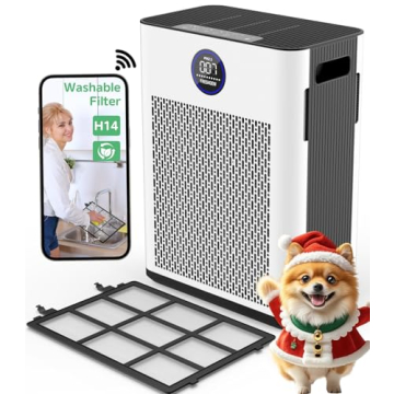 FRESHDEW Air Purifier: Smart WiFi, True HEPA, Odor Removal, Large Space