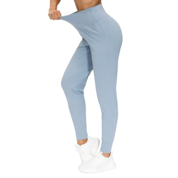 Women's Denim Blue Jogger Pants for Active Lifestyle