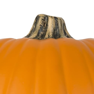 13" Orange Craft Pumpkin for Fall and Halloween Décor