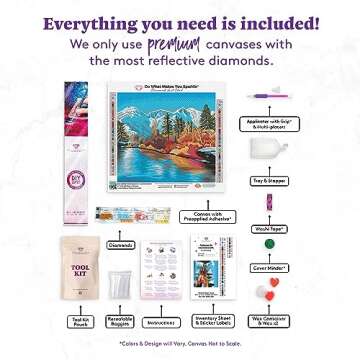 DIAMOND ART CLUB DIY Diamond Painting Kit Landscape & Foral Parent