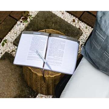 Jesus Listens Note-Taking Edition, Leathersoft, Gray, with Full Scriptures: Daily Devotional Prayers of Peace, Joy, and Hope (A 365-Day Prayer Book)