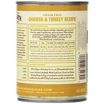 Whole Earth Farms Grain Free Chicken and Turkey Recipe Canned Dog Food - 12.7 oz Can